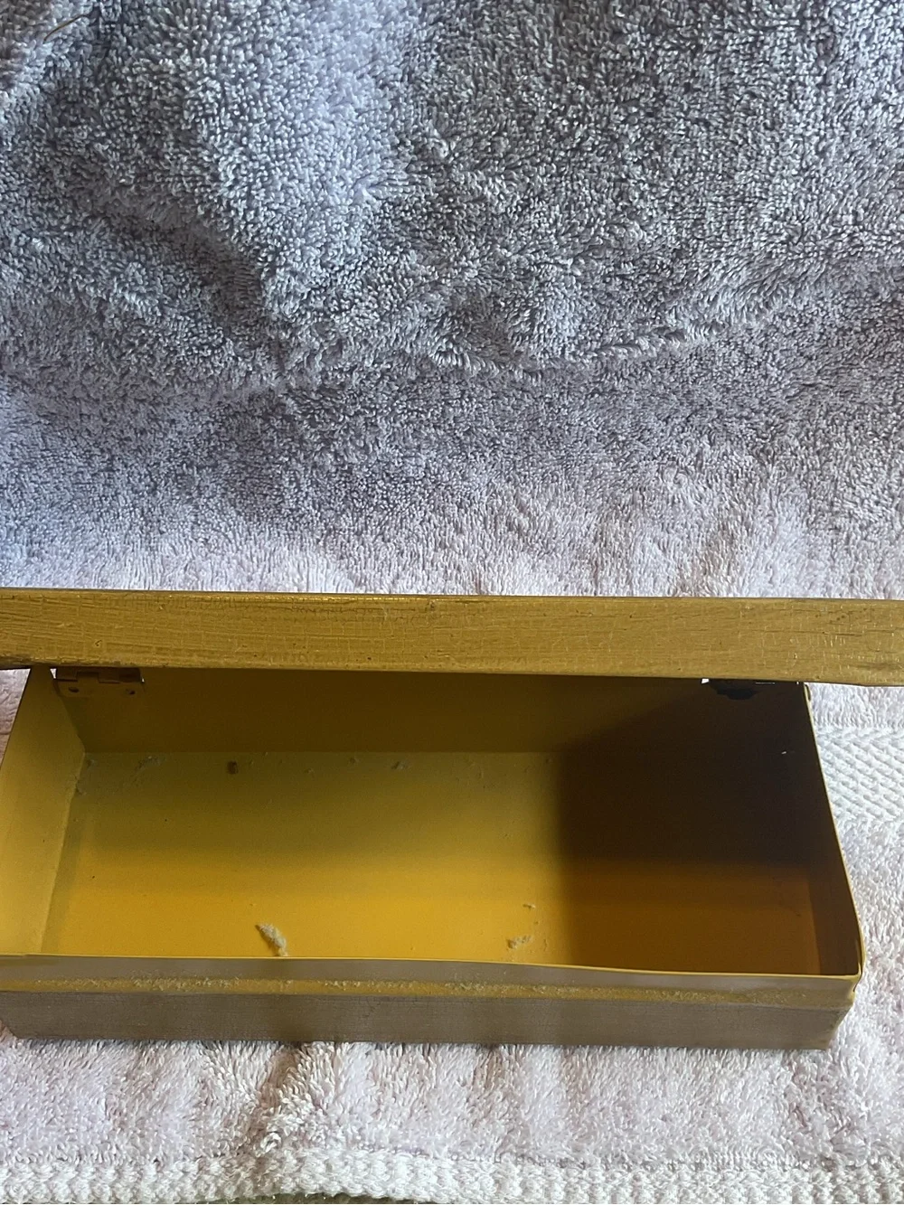 W.J. Cook & Co. Vintage Soap Box - Yellow Beige